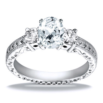 Round Cut Antique Diamond Engagement Ring (0.40 ct. tw.) - view 18 of 25