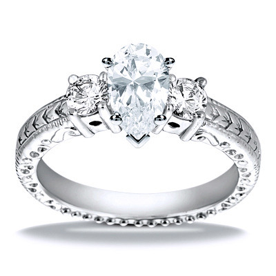 Round Cut Antique Diamond Engagement Ring (0.40 ct. tw.) - view 17 of 25