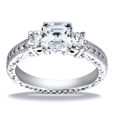 Round Cut Antique Diamond Engagement Ring (0.40 ct. tw.) - view 13 of 25